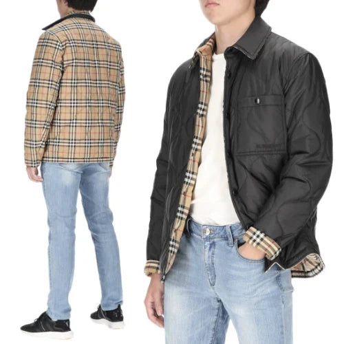 버버리 리버시블 빈티지 체크 체온 조절 오버셔츠 블랙 · 김** 고객님