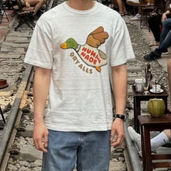 (국내배송, 당일출고) 휴먼메이드 오리 프린팅 반팔 티셔츠 ~2Color~